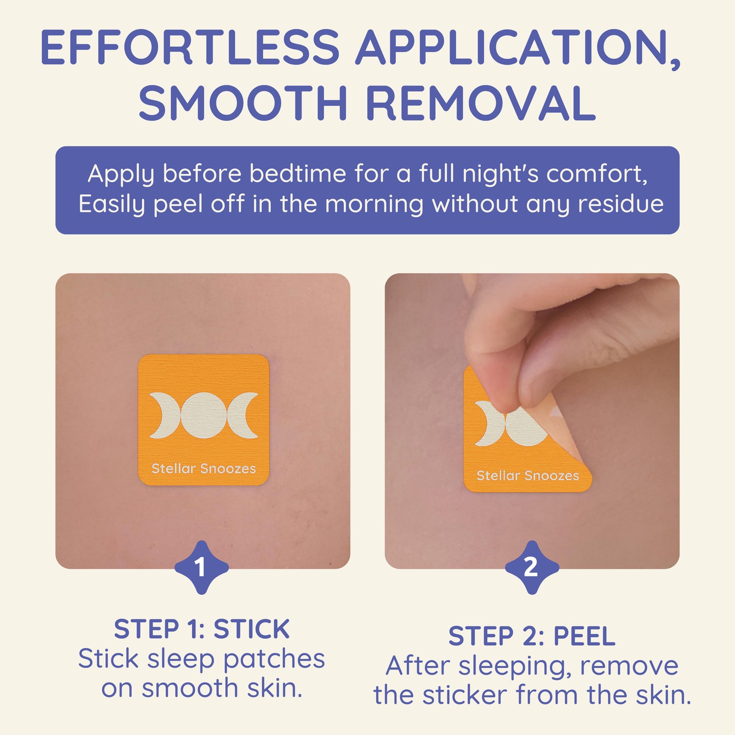 Naptuno Sleep Patches for Adults Extra Strength - 30 Pack, Lunar Lavender for Better Deep Sleep, Natural Ingredients Sleepy Stickers for Men and Women