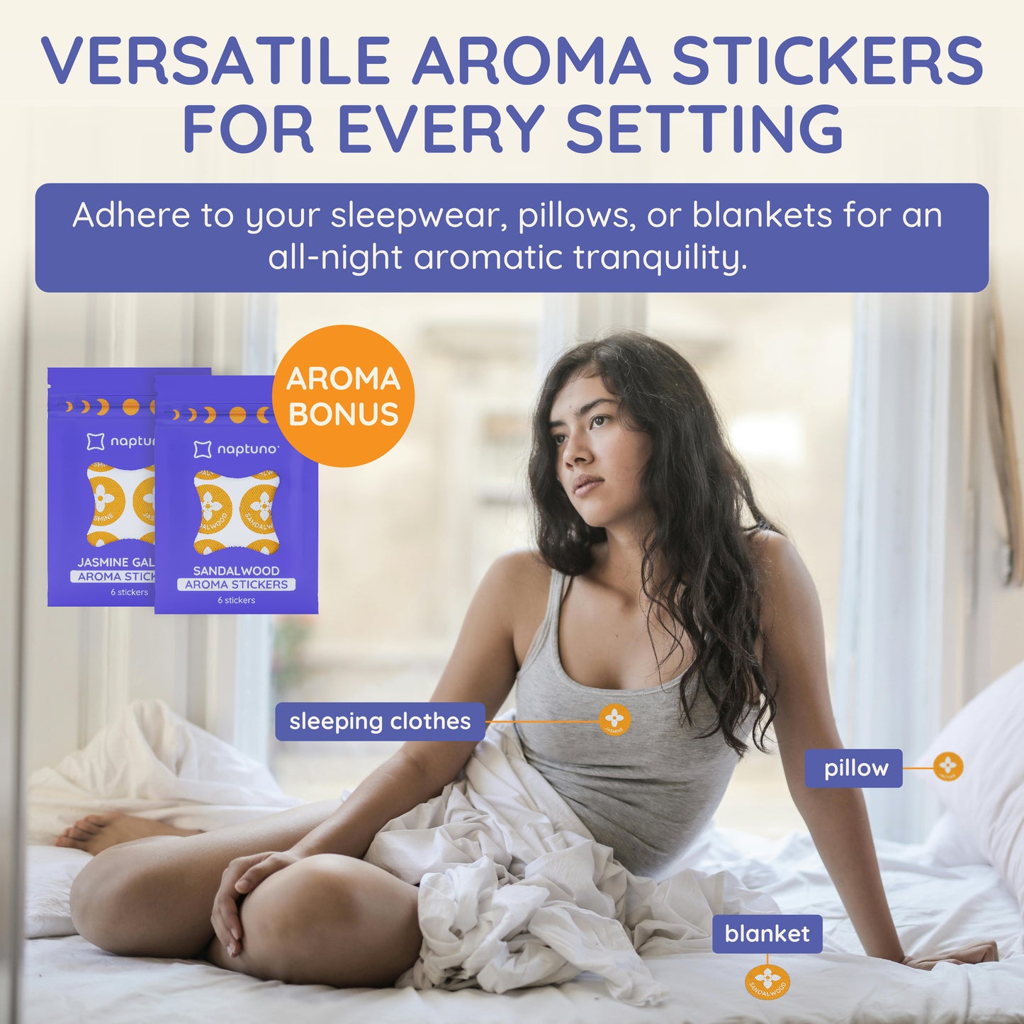 Naptuno Sleep Patches for Adults Extra Strength - 30 Pack, Lunar Lavender for Better Deep Sleep, Natural Ingredients Sleepy Stickers for Men and Women